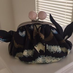 Little black and multi colored pouch